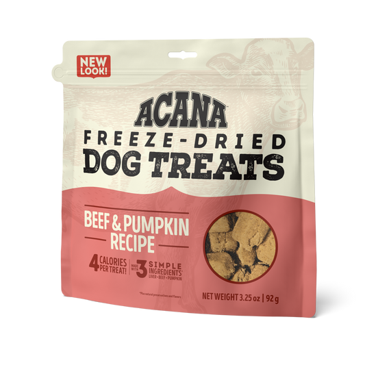 BEEF & PUMPKIN FREEZE-DRIED DOG TREATS