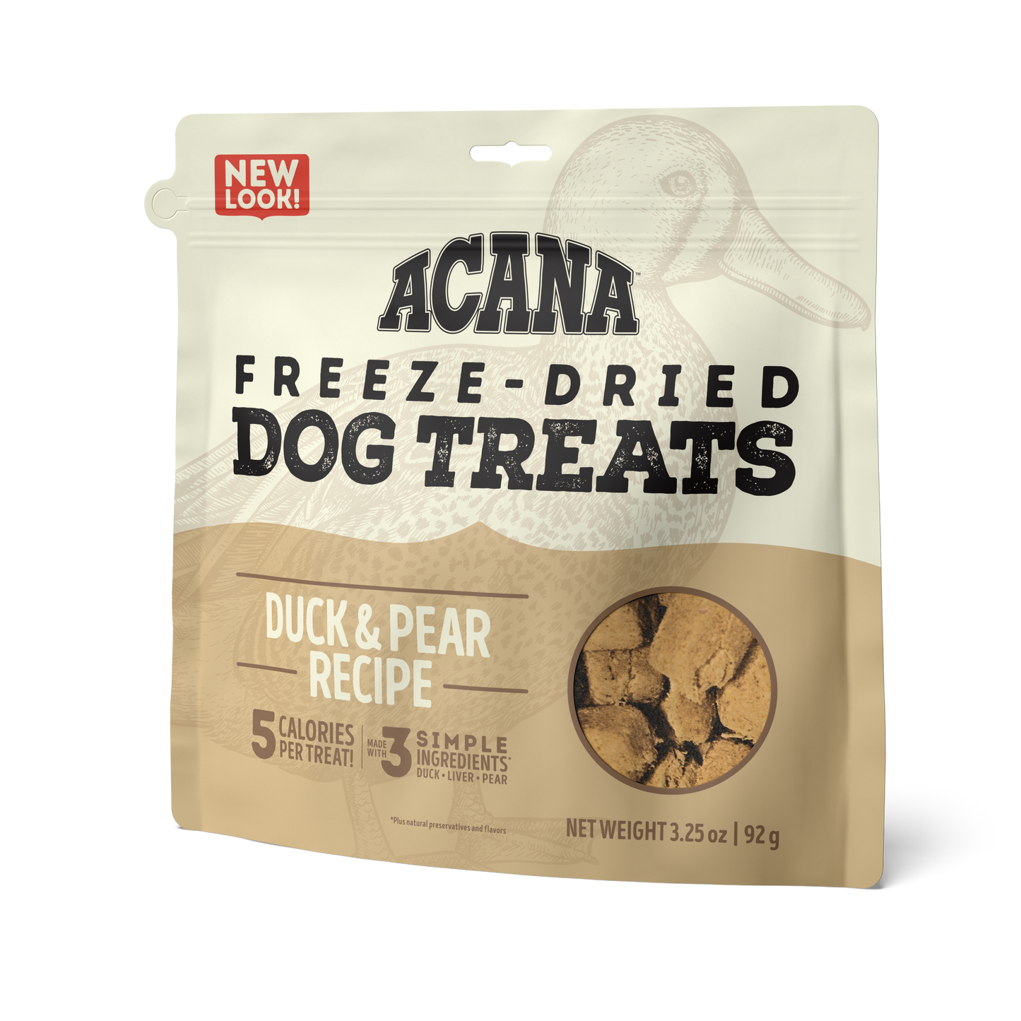 DUCK & PEAR FREEZE-DRIED DOG TREATS