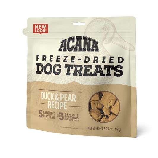DUCK & PEAR FREEZE-DRIED DOG TREATS